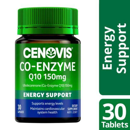 Cenovis CoEnzyme Q10 150mg 30 Capsules - OhYouLuckyDuck.com.au