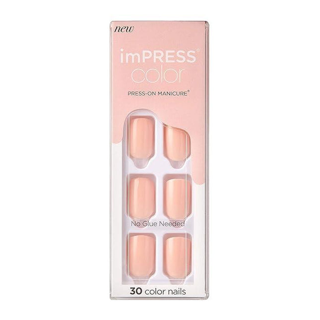 KISS imPress Color Press-On Manicure Nails Peevish Pink