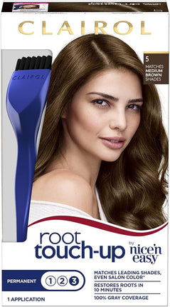 Clairol Nice & Easy Root Touch Up Permanent Hair Colour 5 Medium Brown