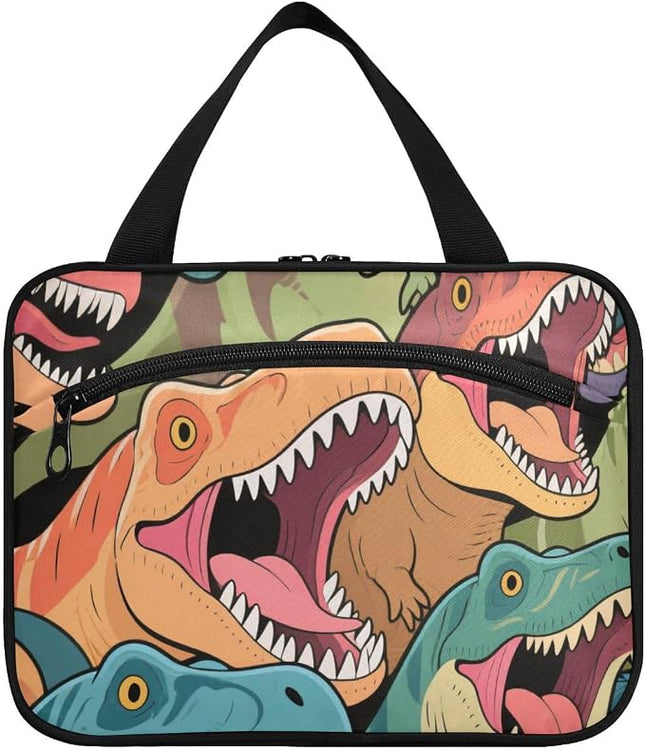 Voucong Dinosaur Cartoon Waterproof Hanging Toiletry Bag With Hook 404G