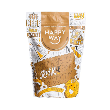 Happy Way Whey Protein Powder Caramel Biscuit 500G