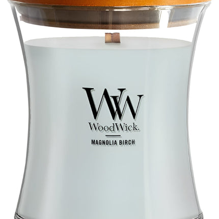 WoodWick Magnolia Birch Scented Medium Hourglass Candle