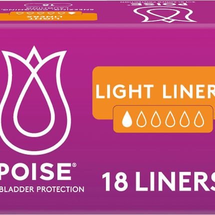 Poise Panty Liners Light 18