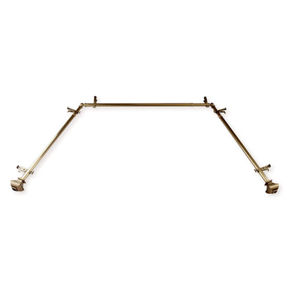 Rod Desyne 13 16 Inch Moyat Bay Window Curtain Rod 20 36 Inch 38 72 Inch Antique Brass