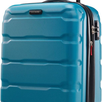 Samsonite Omni PC Hardside Expandable Spinner Luggage Teal Checked Large