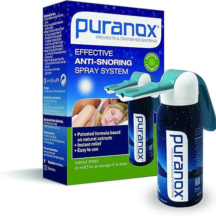 Puranox Anti-Snoring Spray 45ml - OhYouLuckyDuck.com.au