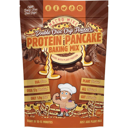 Macro Mike Almond Protein Pancake Baking Mix with Choc Chip 300G