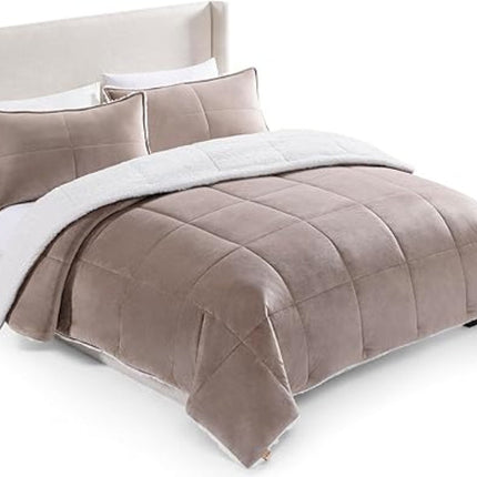UGG Blissful Faux Fur Comforter Set Fawn King