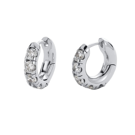 Zafino Sadie Hoop Silver Earrings