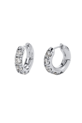 Zafino Sadie Hoop Silver Earrings