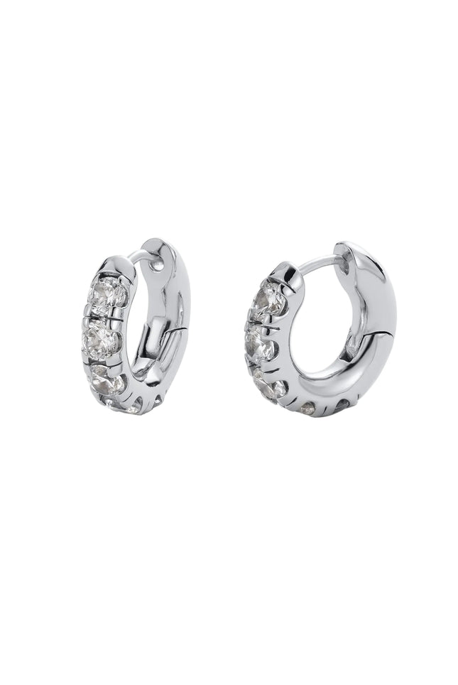 Zafino Sadie Hoop Silver Earrings