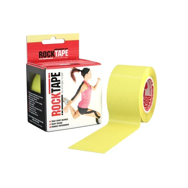 RockTape Kinesiology Tape Yellow 5CM X 5M