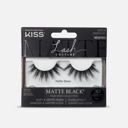 KISS 3D Faux Mink Collection Lash Matte Black - OhYouLuckyDuck.com.au