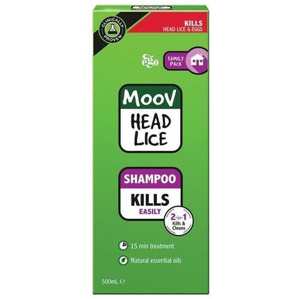 Ego Moov Head Lice Shampoo 500ML - OhYouLuckyDuck.com.au