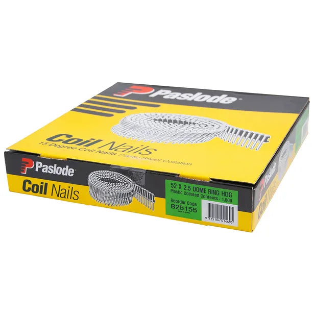 Paslode Nail Coil 52 X 2.5 Ring Hdg Dome