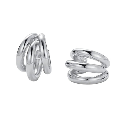 Zafino Indie Hoop Silver Earrings