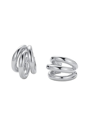 Zafino Indie Hoop Silver Earrings
