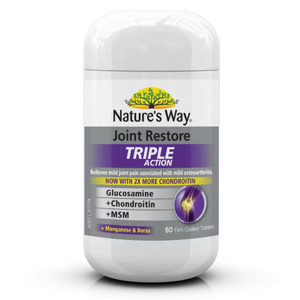 Natures Way Joint Restore Triple Action 60 Tablets - OhYouLuckyDuck.com.au