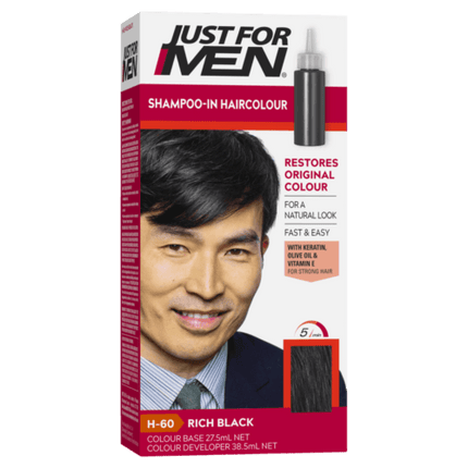 Just For Men Shampoo-In Hair Colour Medium Dark Brown - OhYouLuckyDuck.com.au