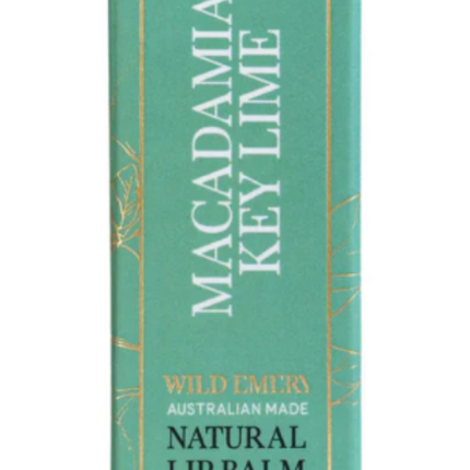 Wild Emery Natural Lip Balm Macadamia and Key Lime 10g