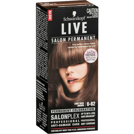 Schwarzkopf Live Salon Perm 6.82 Light Rose Brown