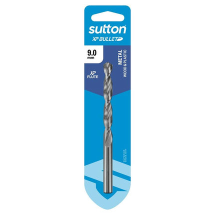 Sutton Tools XP Bullet Jobber Drill Bit HSS Bright 9.0mm