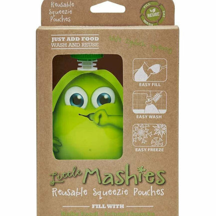 Little Mashies Reusable Pouch Green 2