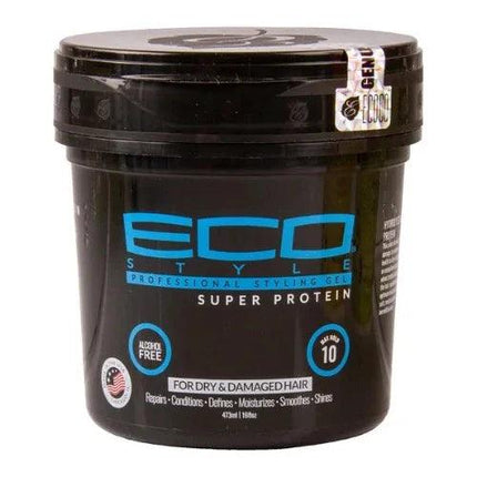 Eco Style Professional Styling Gel Super Protein 473ML - OhYouLuckyDuck.com.au