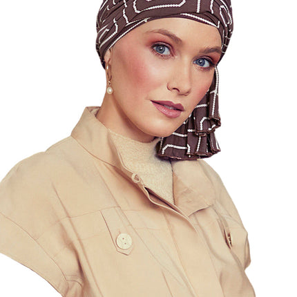 Christine Tula Turban Graphic Pearl