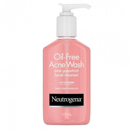Neutrogena Oil-Free Acne Wash Pink Grapefruit 177ML - OhYouLuckyDuck.com.au