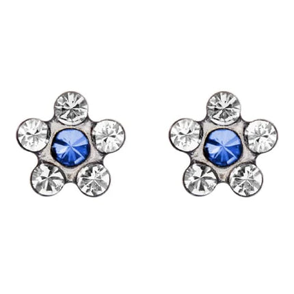 Studex Stainless Steel Daisy Sapphire Stud Earring