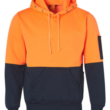 Australian Industrial Wear Hi Vis Two Tone Kangaroo Pocket Hoodie SW38 Safety Workwear