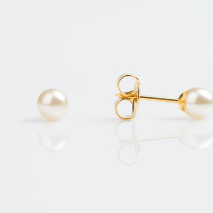 Studex Gold Plated Earrings With 5 Mm Pearl