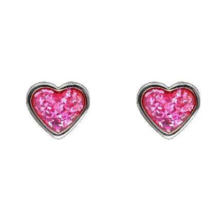 Studex System75 Heart Pink Surgical Stainless Steel Piercing Studs