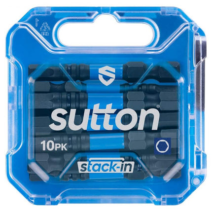 Sutton Tools Screwdriver Bit S206 Stack In HX5 50mm 10 Pack