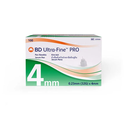 Becton Dickinson UltraFine Pro Pen Needles 32G 4MM 100PCS