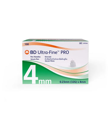 Becton Dickinson UltraFine Pro Pen Needles 32G 4MM 100PCS