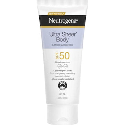 Neutrogena Ultra Sheer Body Lotion Sunscreen SPF50 85mL
