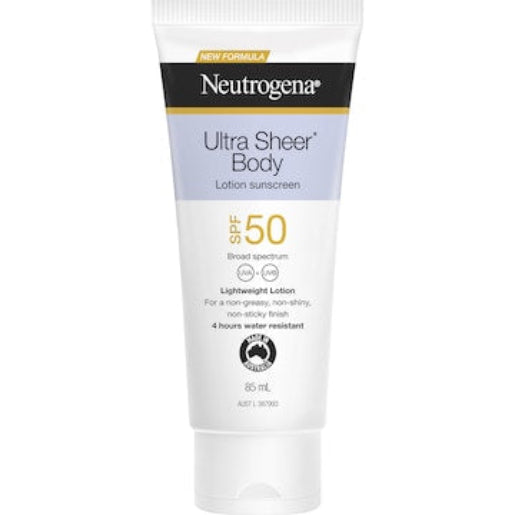 Neutrogena Ultra Sheer Body Lotion Sunscreen SPF50 85mL
