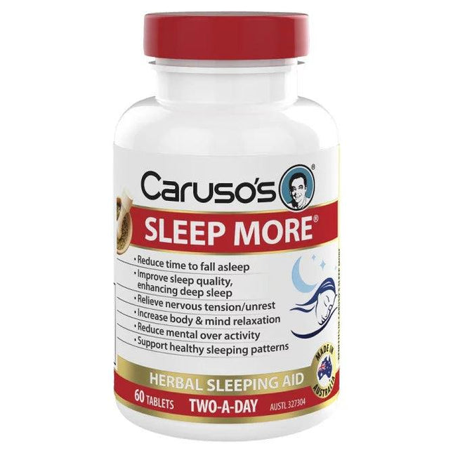 Caruso's Sleep More 60 Tablets - OhYouLuckyDuck.com.au