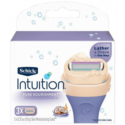Schick Intuition Pure Nourishment Refills Cartridges 3 Pack - OhYouLuckyDuck.com.au