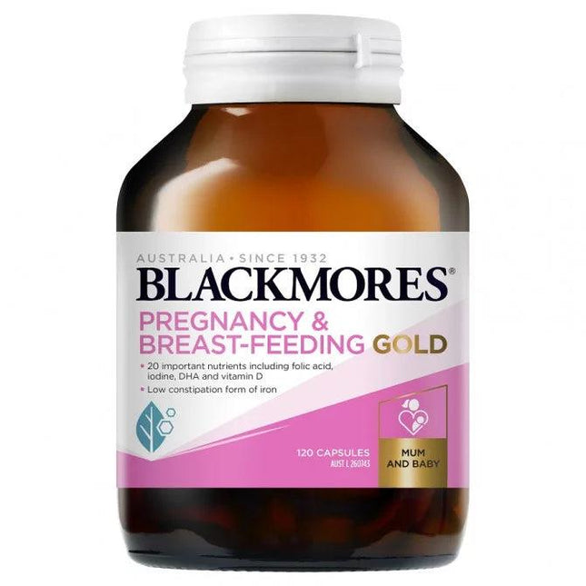 Blackmores Pregnancy & Breast-Feeding Gold 120 Capsules - OhYouLuckyDuck.com.au