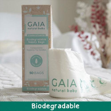 Gaia Natural Baby Biodegradable Nappy 50 Pack - OhYouLuckyDuck.com.au