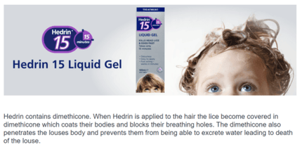 Hedrin 15min Liquid Gel 100ml - OhYouLuckyDuck.com.au