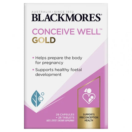 Blackmores Conceive Well Gold 28 Tablets + 28 Capsules - OhYouLuckyDuck.com.au