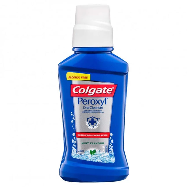 Colgate Peroxyl Alcohol Free MouthwashMint Flavour 236ml - OhYouLuckyDuck.com.au