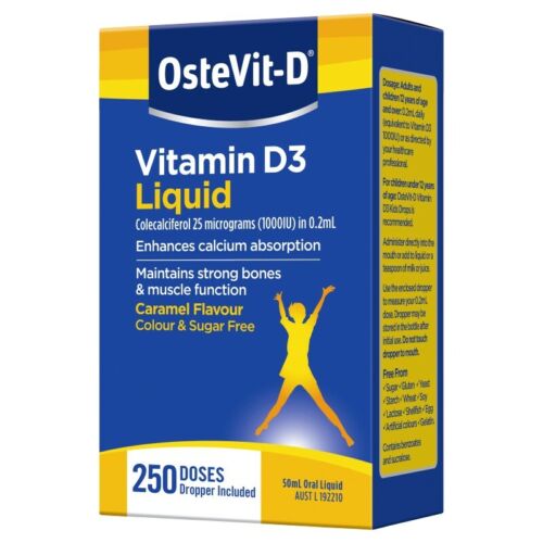 OsteVit-D Vitamin D3 50mL Oral Liquid - OhYouLuckyDuck.com.au