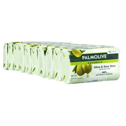 Palmolive Naturals Moisture Care Aloe & Olive Soap 10 Pack - OhYouLuckyDuck.com.au