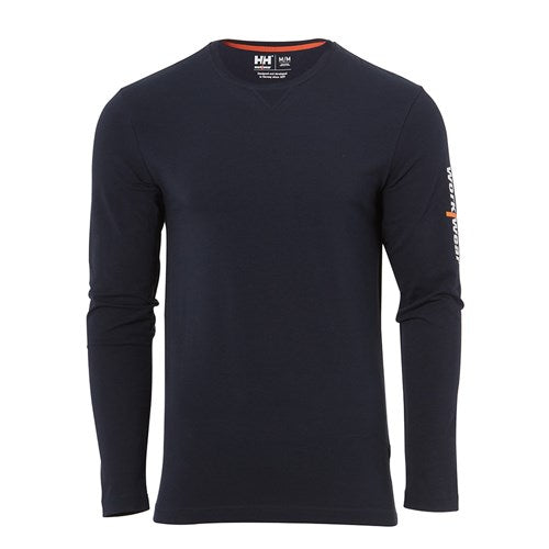 Helly Hansen Graphic Long Sleeve T Shirt Navy