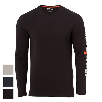 Helly Hansen Graphic Long Sleeve T Shirt Black